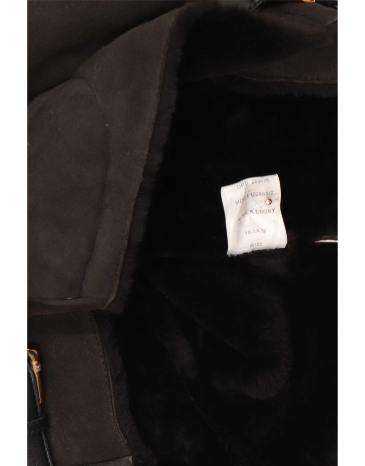 Gilet Vintage pentru Damă Crop Sherpa EU 38 Maro Mediu