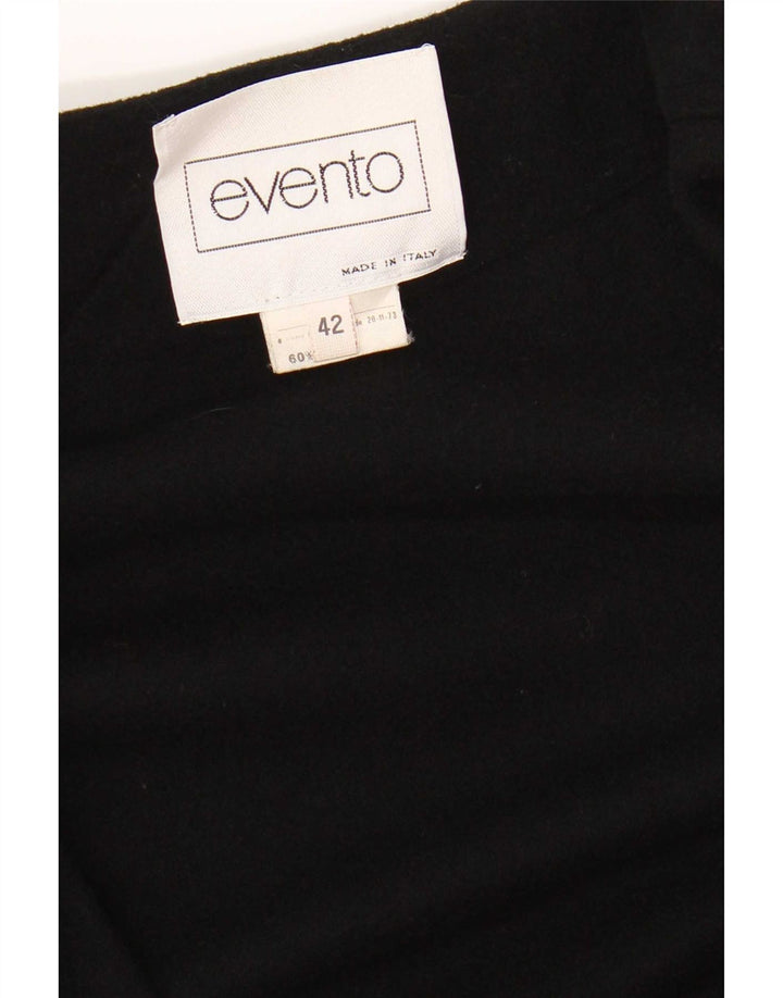 Palton vintage pentru femei IT 42 Medium Black Animal Print Lână