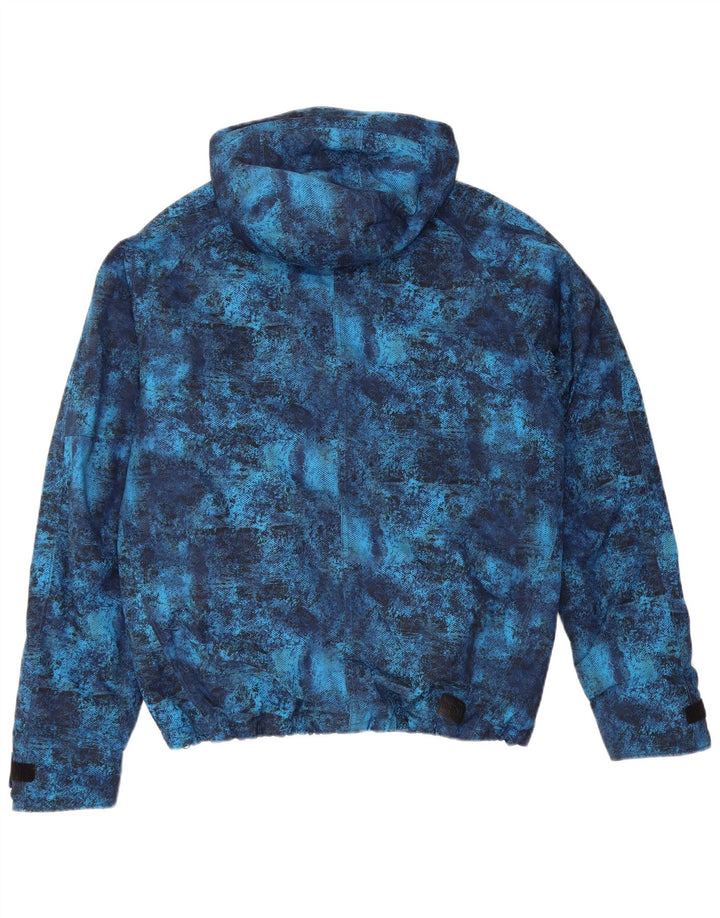 Jachetă de vânt cu glugă pentru bărbați CHIEMSEE UK 38 Medium Blue Tie Dye