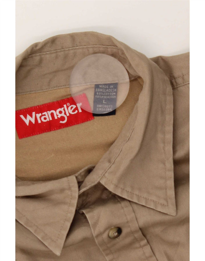 Cămașă pentru bărbați Wrangler, mare, bej, bumbac