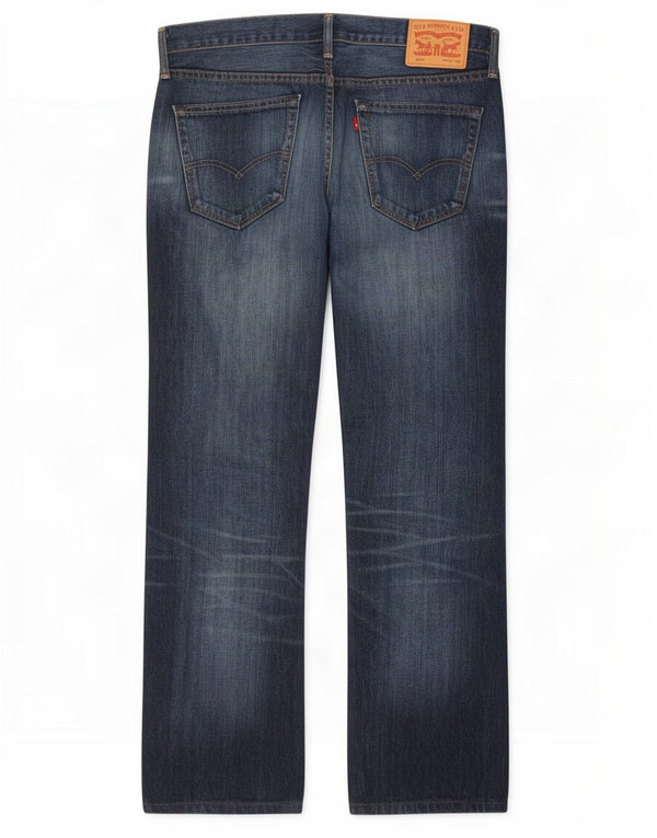 Blugi pentru bărbați Levi's 527 Bootcut W34 L31 Bumbac bleumarin