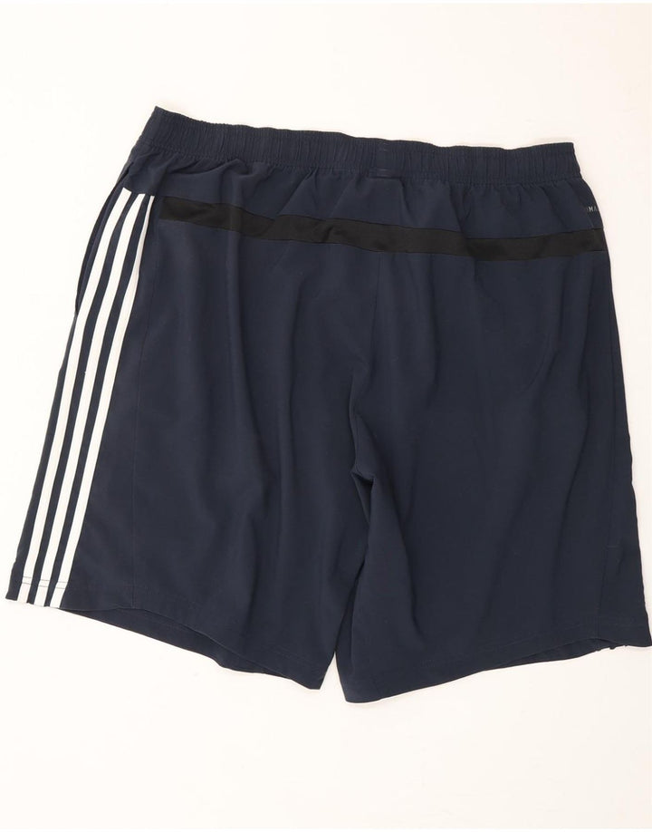 ADIDAS Mens Climalite Sport Shorts 2XL Navy Blue Polyester Vintage Adidas and Second-Hand Adidas from Messina Hembry 
