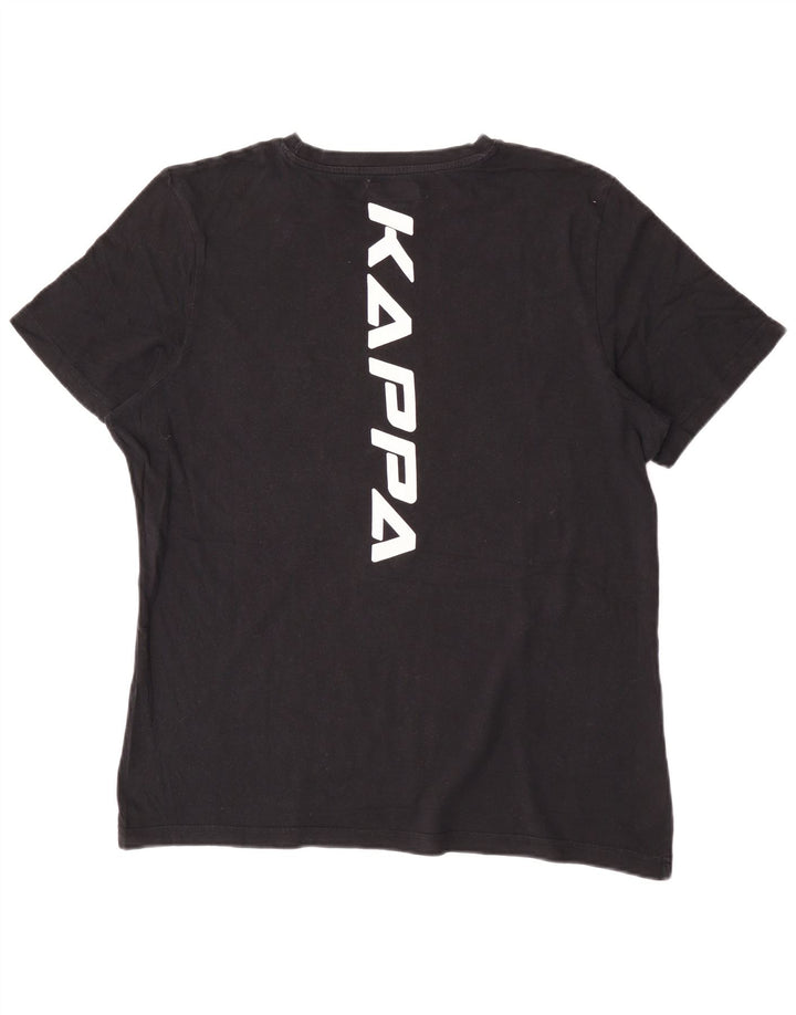 Tricou grafic pentru bărbați Kappa Top mare negru