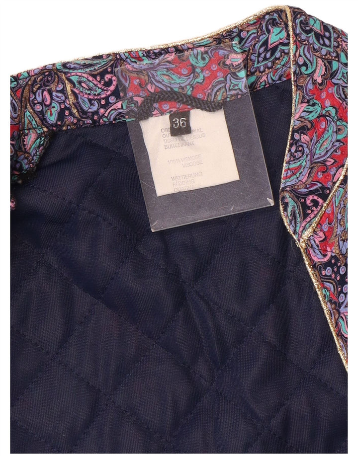 Jachetă căptușită pentru femei Vintage IT 36 Small Viscose Paisley Viscose