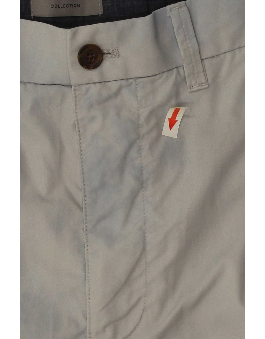 Pantaloni scurți chino pentru bărbați Marks & Spencer W34, bumbac gri mare