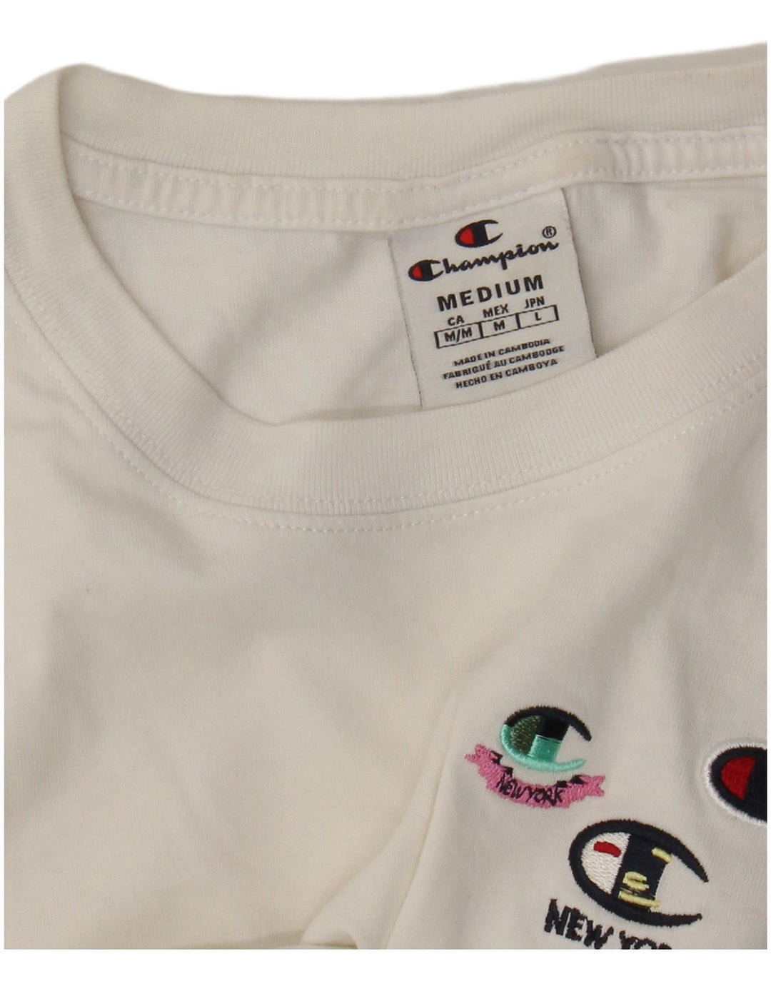 Tricou grafic Champion pentru femei Top UK 12 Medium White