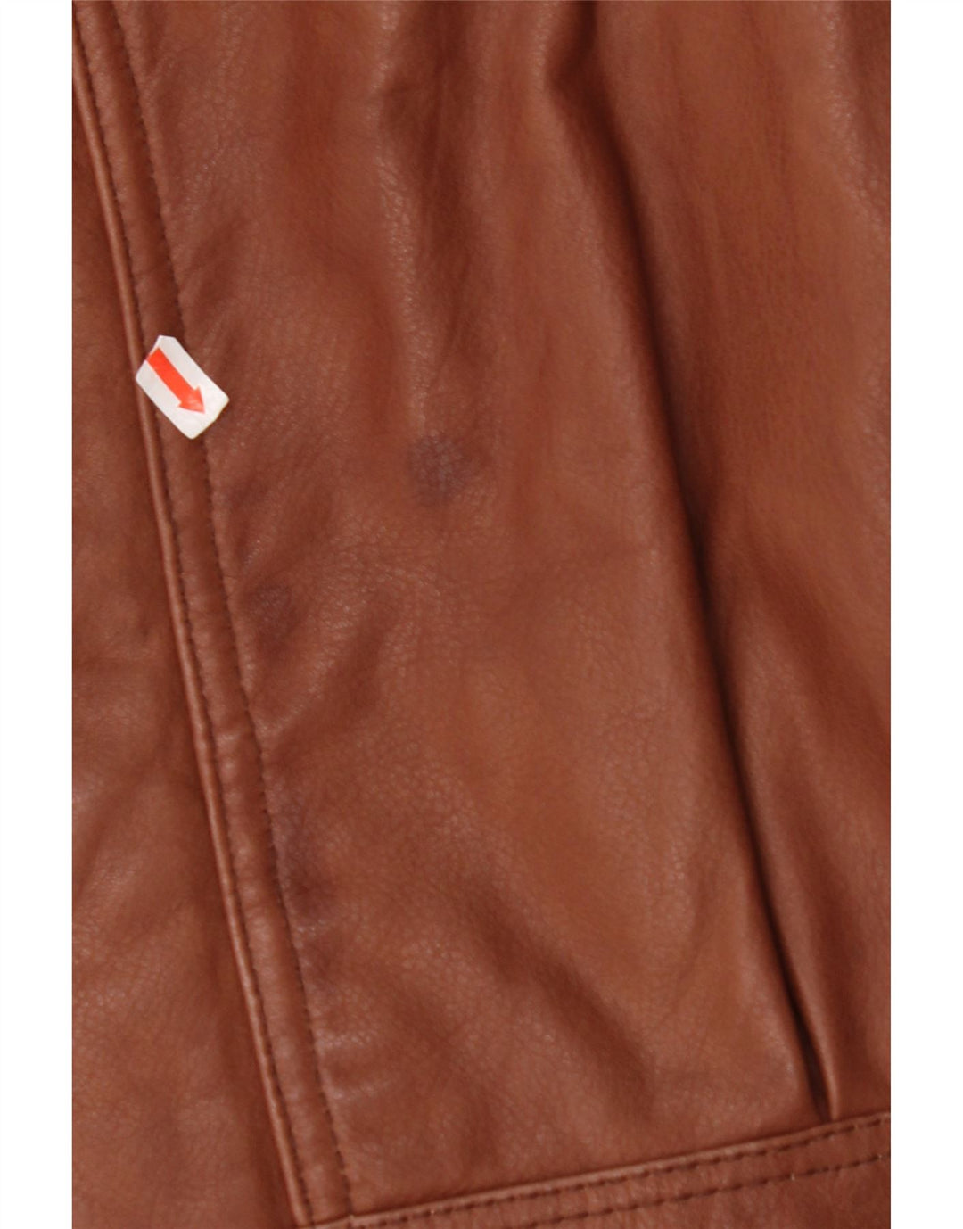 Palton din piele cu glugă pentru bărbați VINTAGE IT 48 din piele maro medie