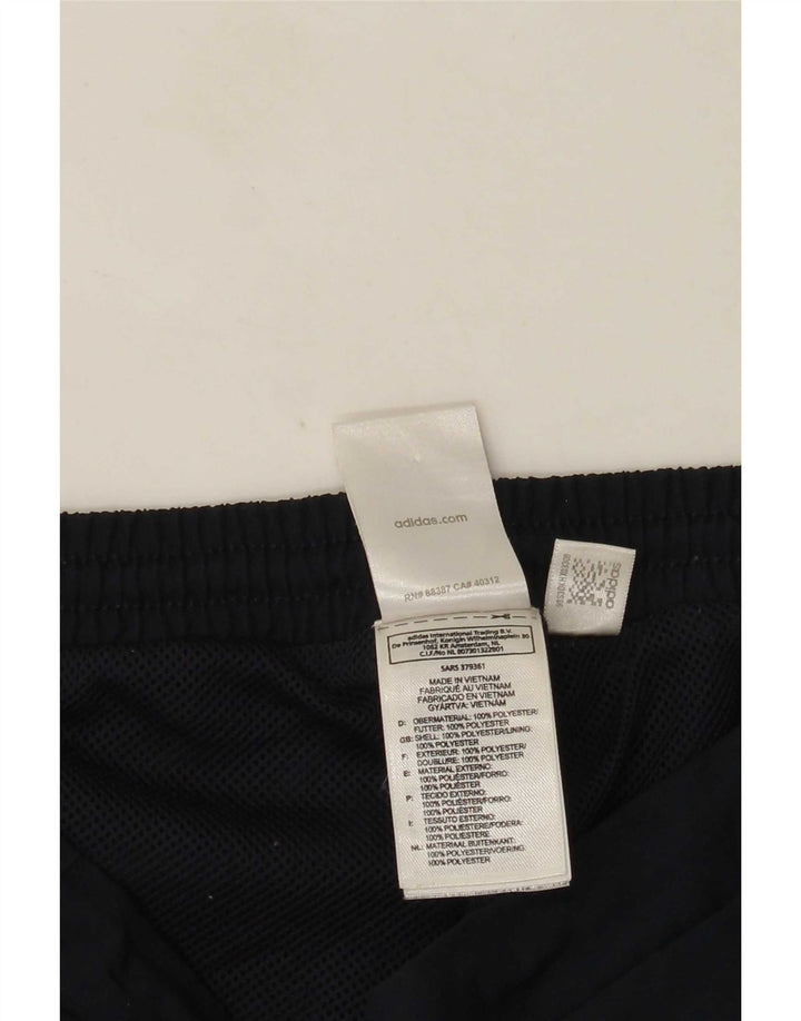 Pantaloni scurți sport Bermude Adidas pentru femei UK 12 Medium Bleumarin Poliester