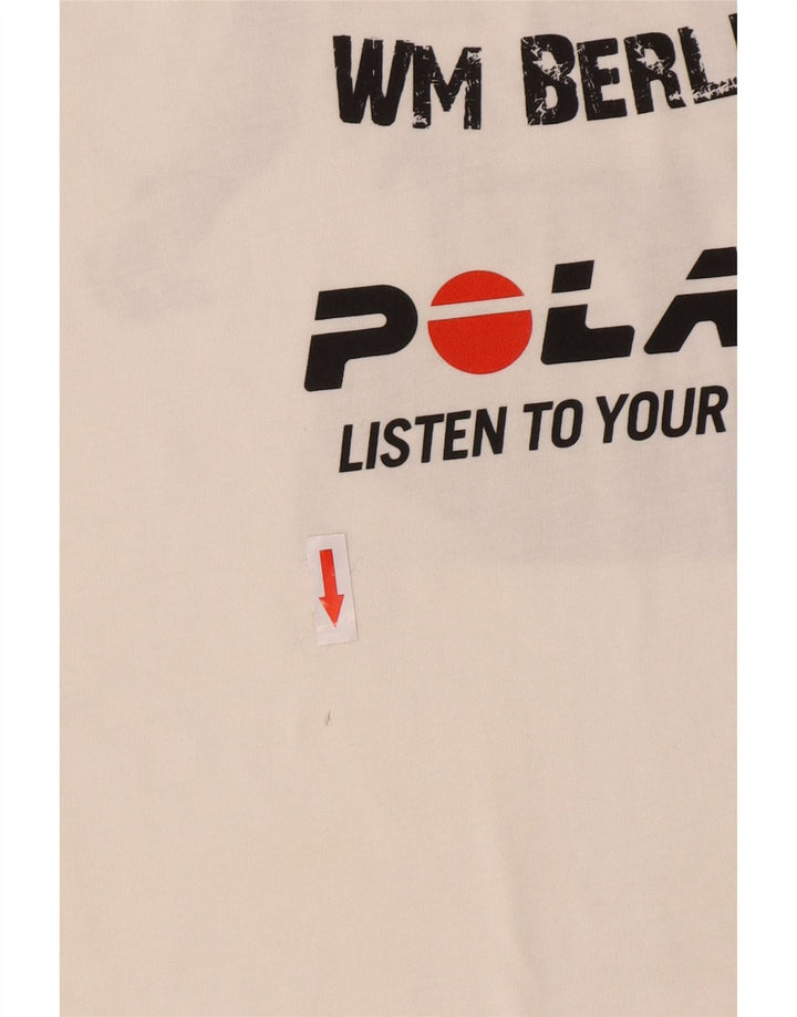 Tricou grafic Puma pentru bărbați Top mare din bumbac alb