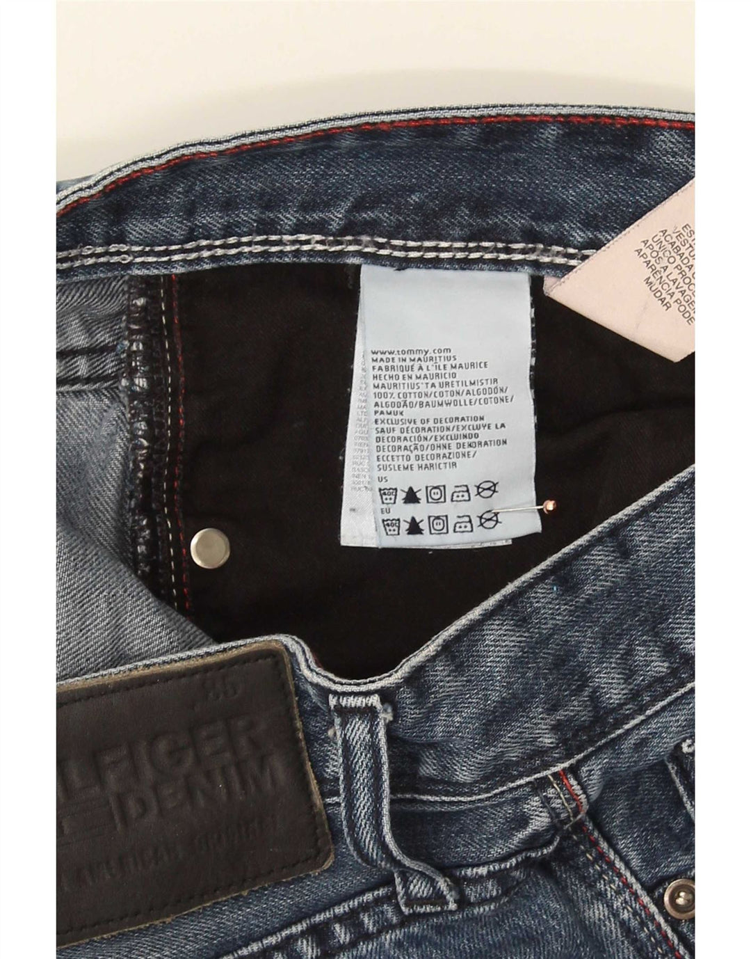 Blugi slim pentru femei Tommy Hilfiger W32 L34 bumbac bleumarin
