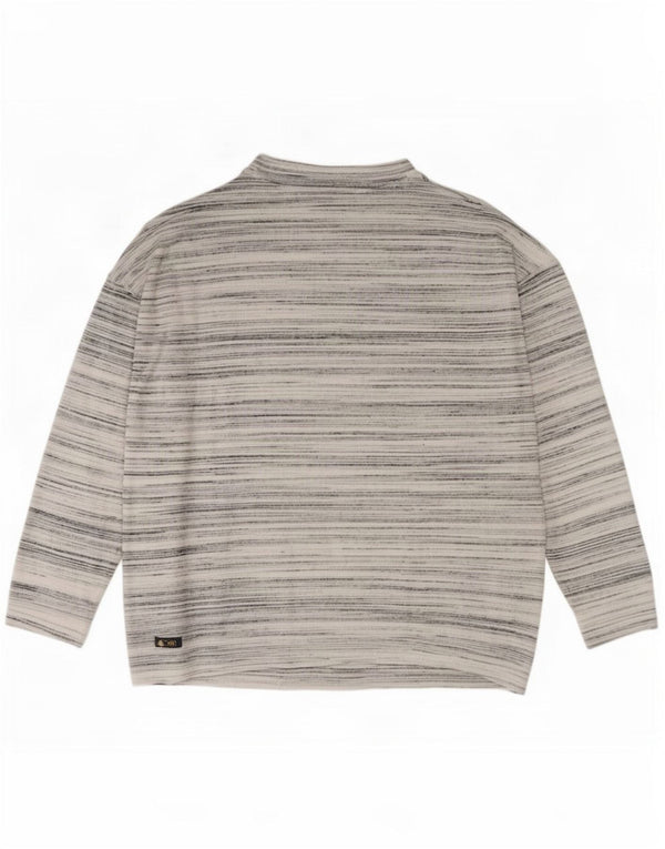 Bluză de damă Marks & Spencer loose fit UK 14, mare, gri cu dungi