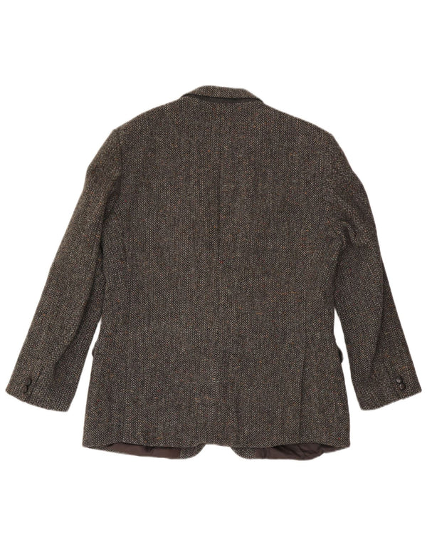 Jachetă pentru bărbați Harris Tweed, cu 2 nasturi, UK 42 XL, lână cu pete gri