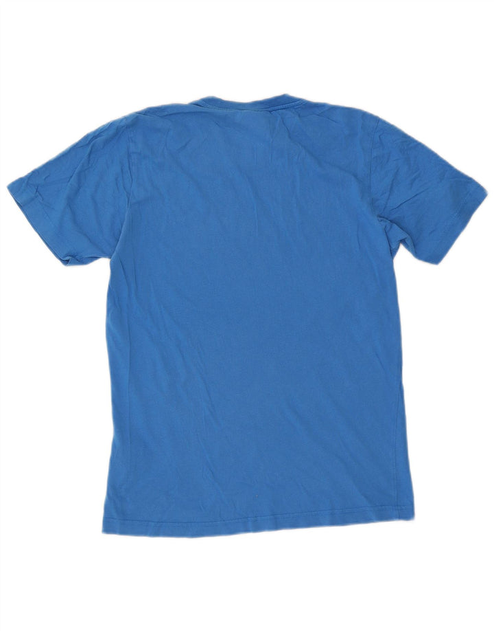Tricou grafic pentru bărbați Adidas Top mic, albastru, bumbac