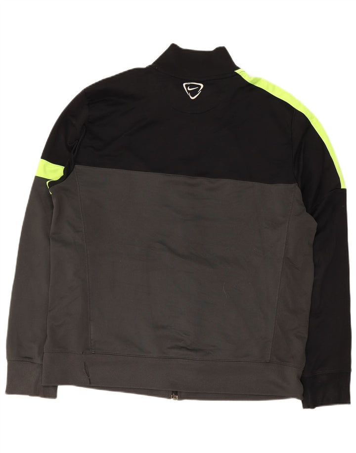 Jachetă de top pentru trening Nike Dri Fit pentru bărbați XL, gri, poliester color bloc