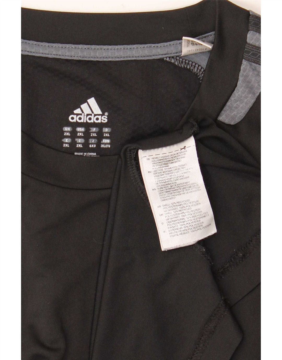 Tricou Adidas Climacool pentru bărbați Top 2XL Negru Poliester Colorblock