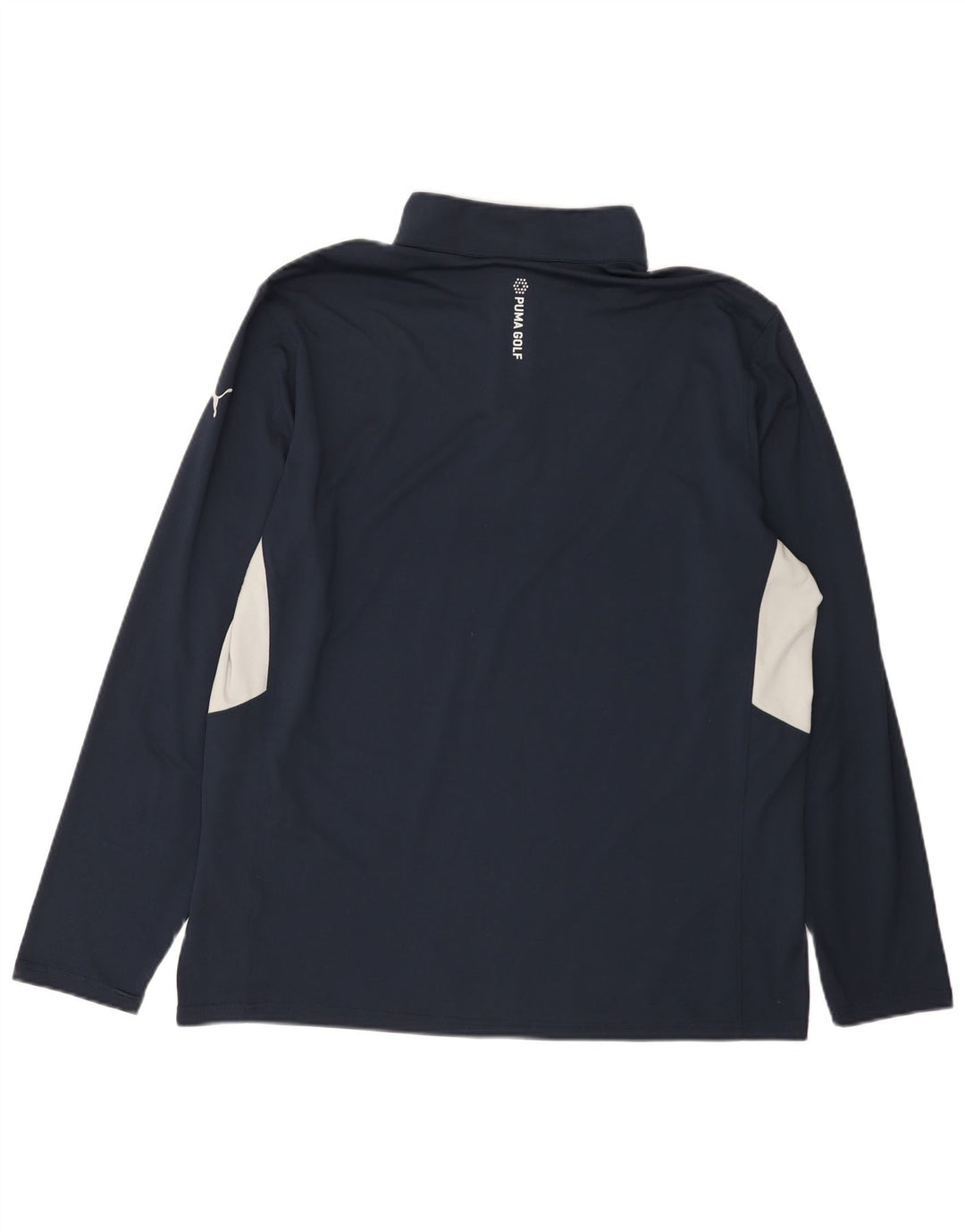 Top de trening Puma pentru bărbați, cu fermoar și gât, XL bleumarin, color block