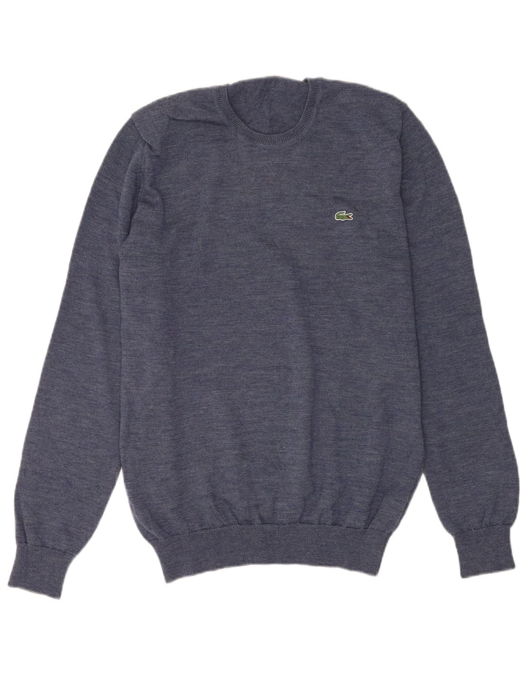 Pulover LACOSTE pentru bărbați, cu gât crew, mărimea 4, lână albastră medie