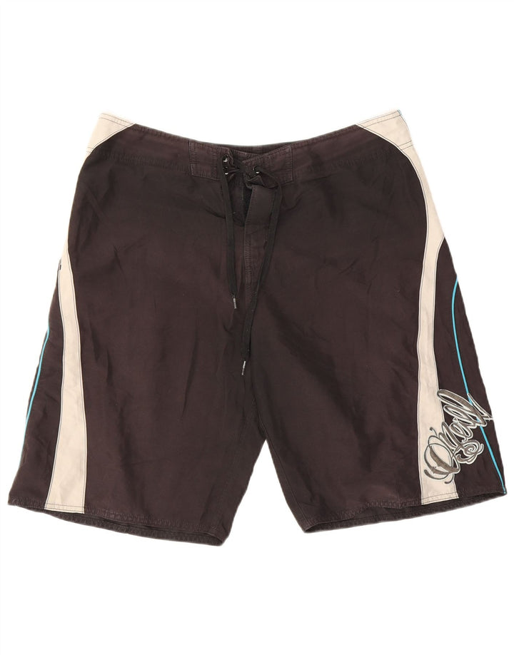 Pantaloni scurți de înot grafic O'Neill pentru bărbați, mari, negru, color block
