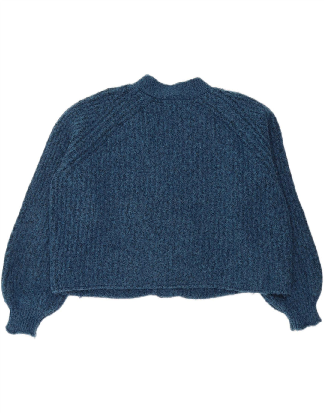 Pulover cardigan supradimensionat pentru femei Zara UK 16 Poliester albastru mare