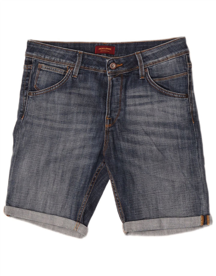 Pantaloni scurți din denim Jack & Jones pentru bărbați, mediu W32, bumbac albastru