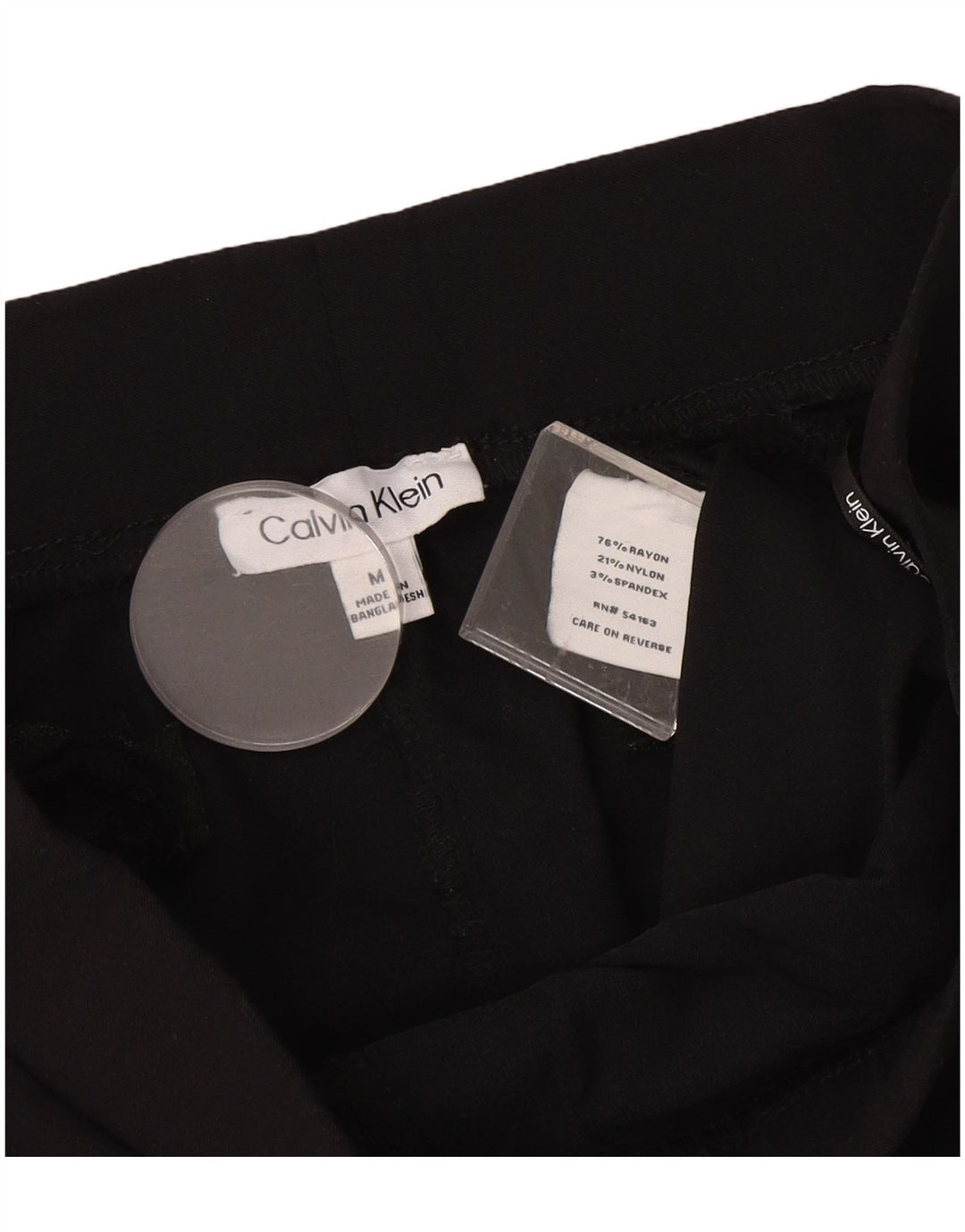 Pantaloni scurți casual pentru femei CALVIN KLEIN Medium W30 Rayon negru