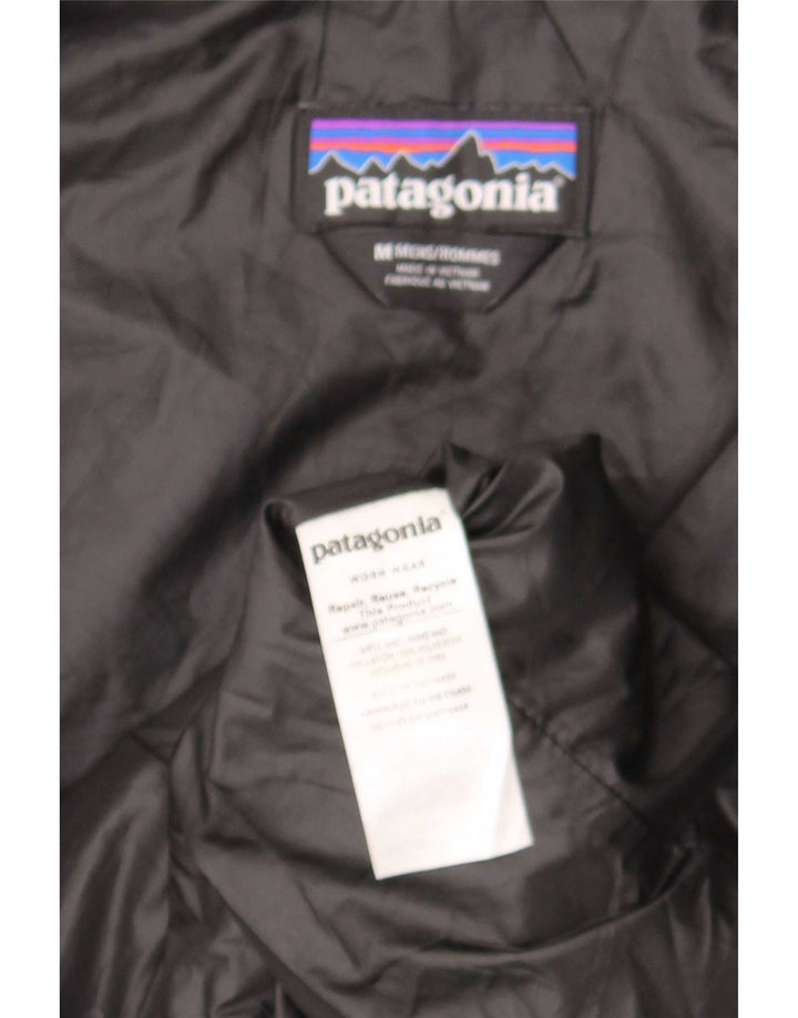 Gilet căptușit pentru bărbați Patagonia, poliester mediu negru