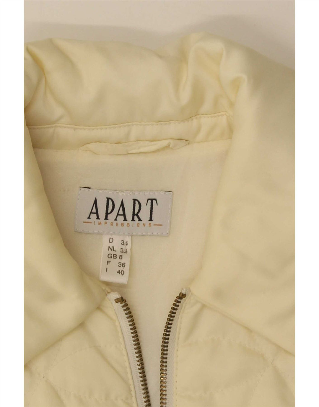 Apart haină căptușită pentru femei UK 8 Small Yellow