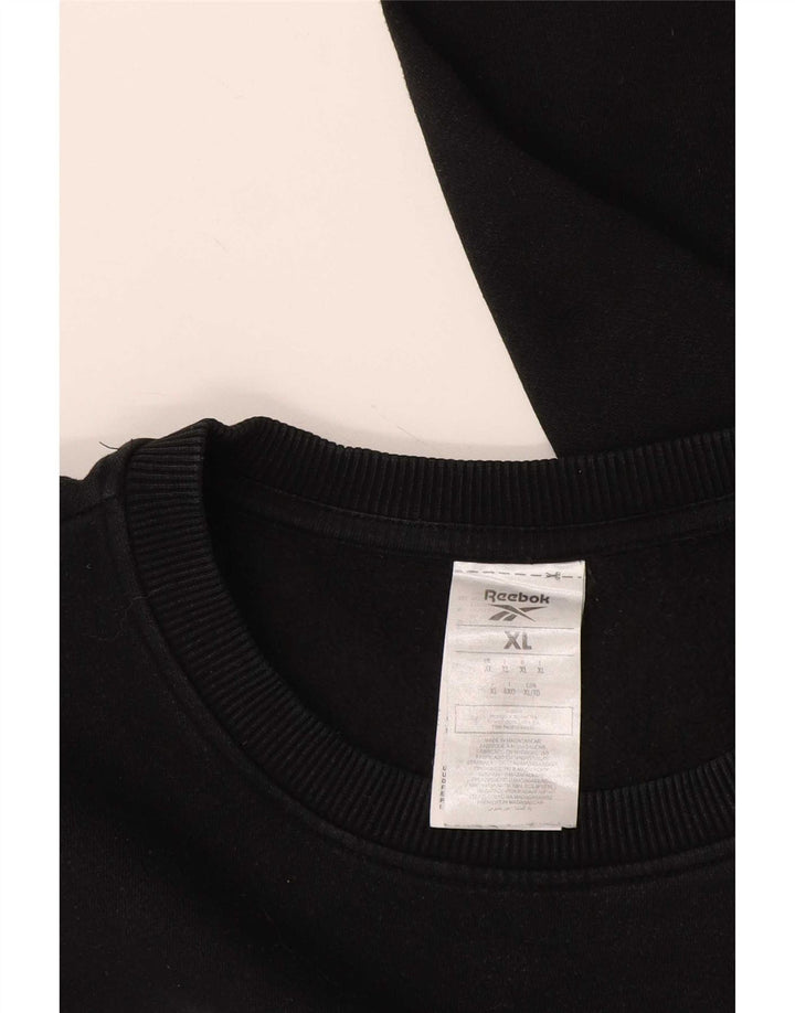 Hanorac grafic pentru bărbați Reebok Jumper XL, bumbac negru