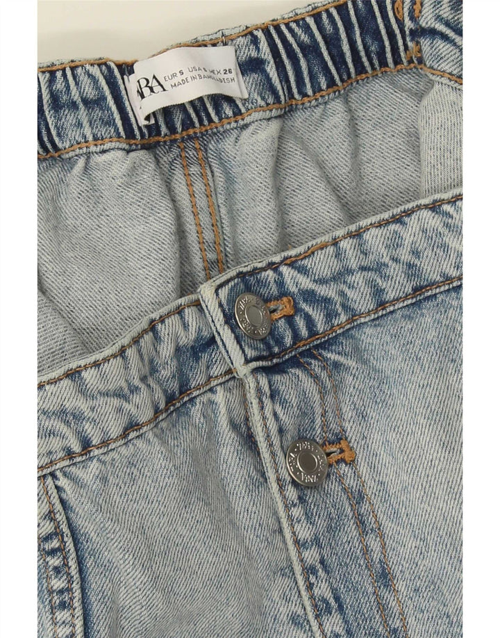 Salopetă fără bretele din denim pentru femei Zara UK 10 Small Blue