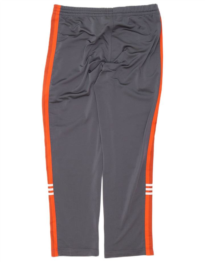 Pantaloni de trening Adidas pentru bărbați Marea Britanie 38/40 Gri mediu Poliester color bloc