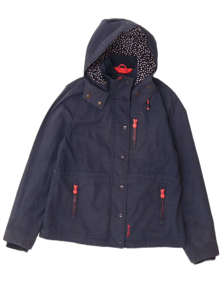 Jachetă Windbreaker cu glugă pentru femei Weird Fish UK 14 mare, poliester bleumarin