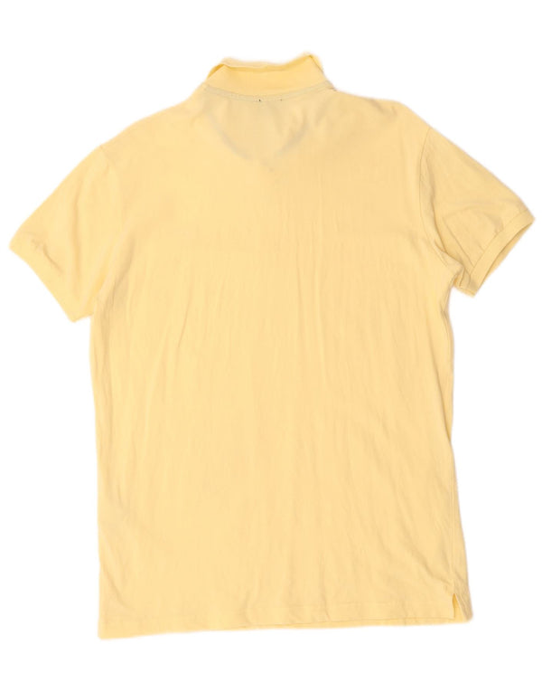 Cămașă polo Calvin Klein Jeans pentru bărbați, bumbac galben 2XL