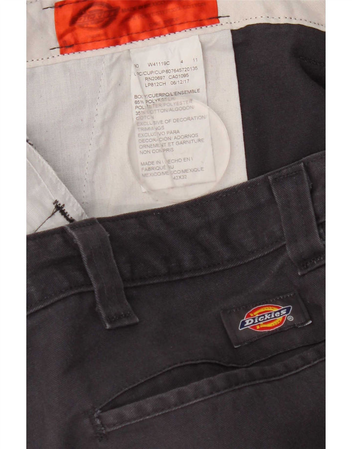 Pantaloni chino drepți pentru bărbați Dickies L42 L32 Poliester bleumarin