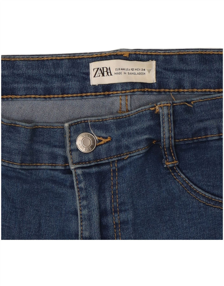 Blugi slim pentru femei Zara EU 44 XL W34 L25 Albastru