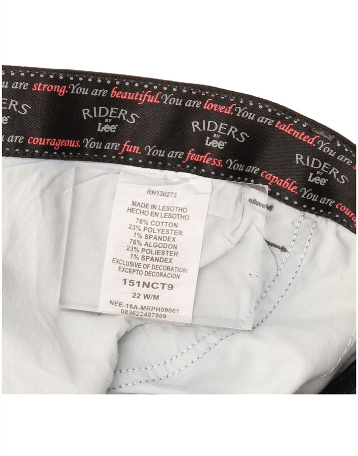 Pantaloni scurți din denim LEE Riders pentru femei US 22 3XL W40 Bumbac bleumarin