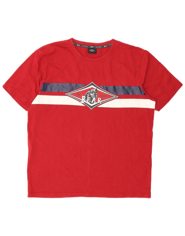Tricou grafic pentru bărbați Bear Top XL Bumbac roșu