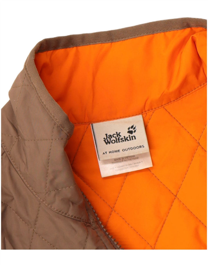 JACK WOLFSKIN Jachetă matlasată pentru femei UK 12/14 Medium Bej Poliester