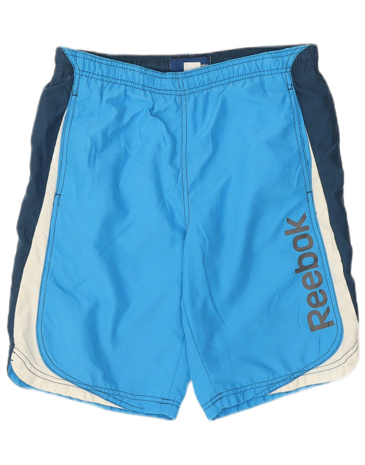 Pantaloni scurți sport grafic pentru bărbați Reebok XS albastru Colorblock