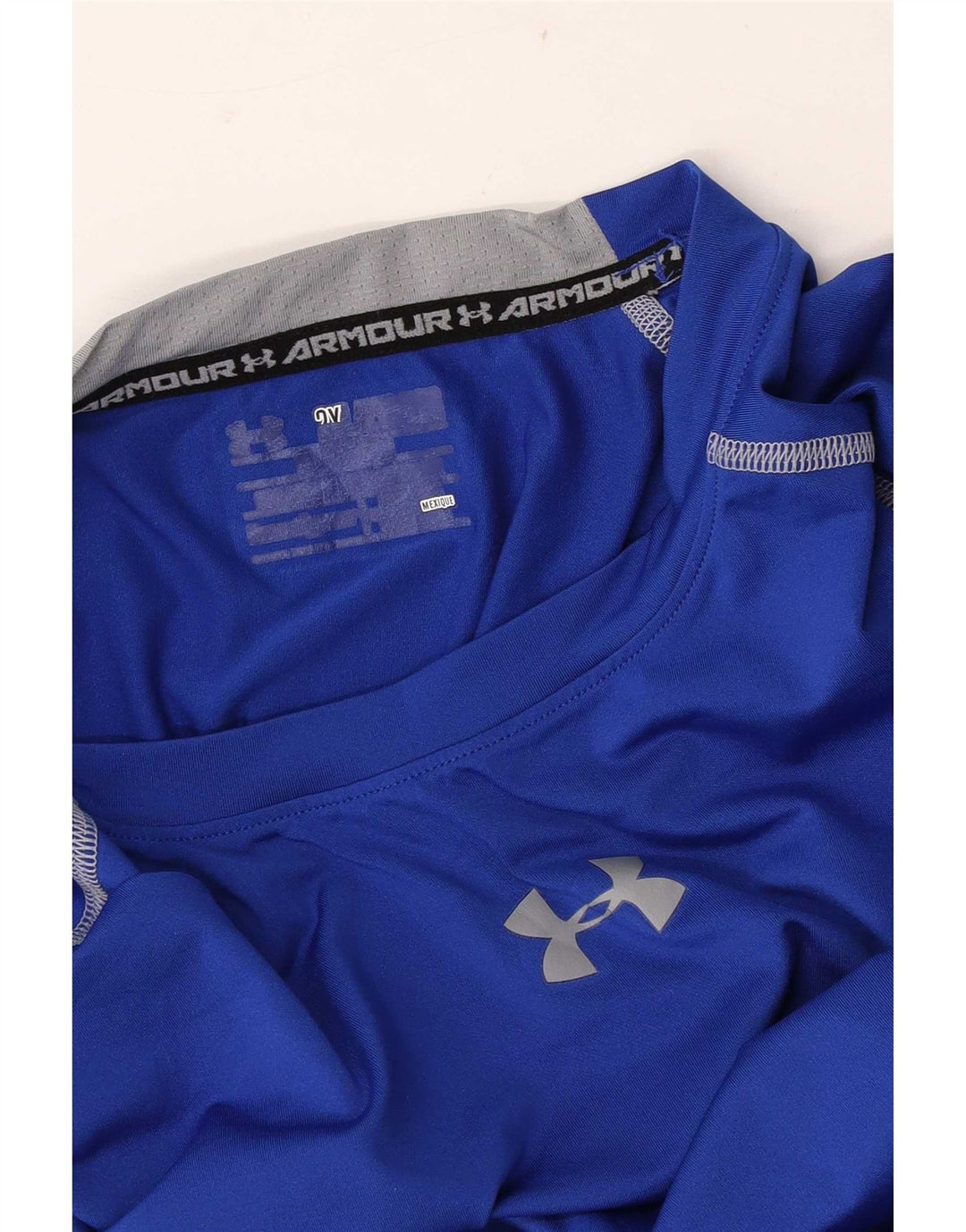 Top grafic pentru bărbați Under Armour cu mânecă lungă, albastru mediu