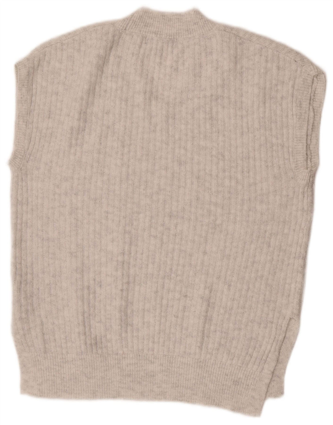 Marks & Spencer Womens Oversized Vest Tank Top UK 10 Small Gri Acrilic