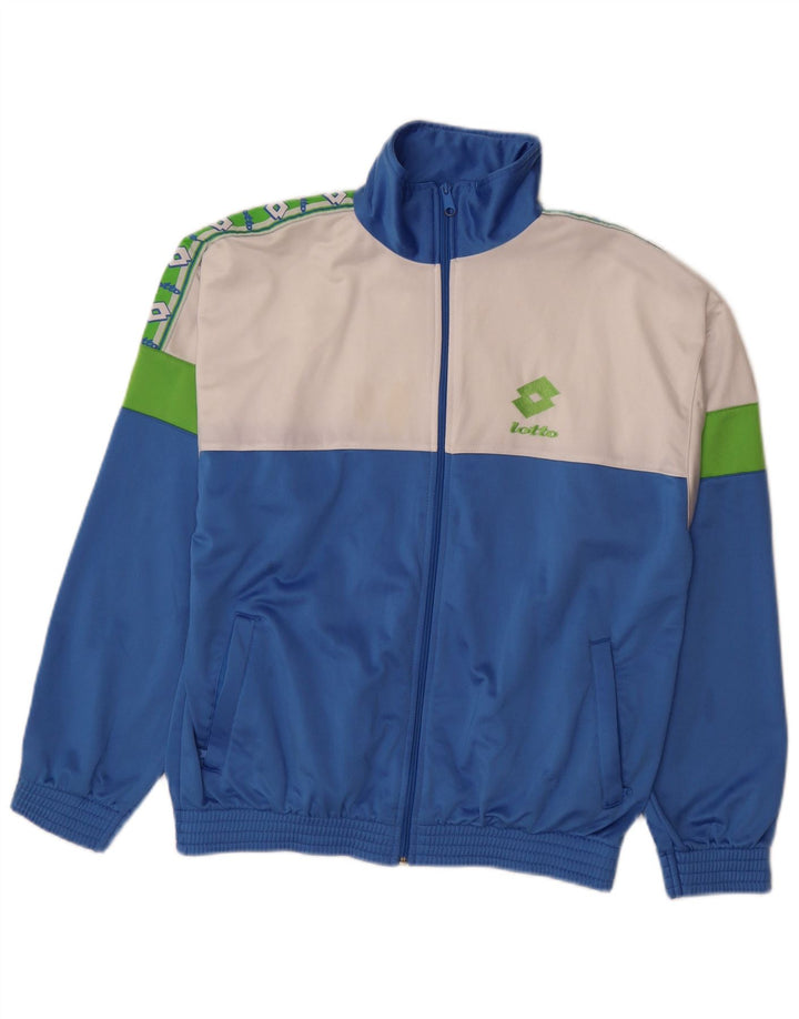 LOTTO Jachetă de trening grafică pentru bărbați, mare, albastru