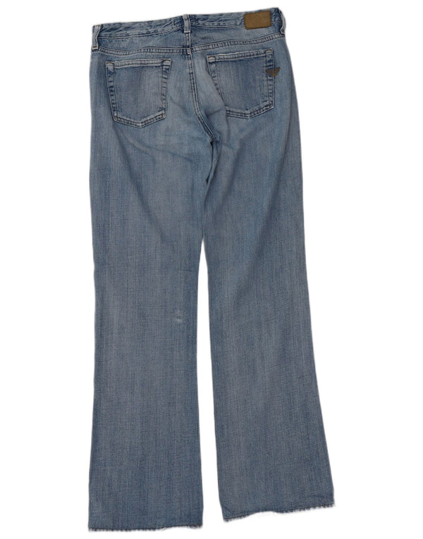 Blugi Armani pentru femei Distressed Bootcut W29 L32 Bumbac albastru