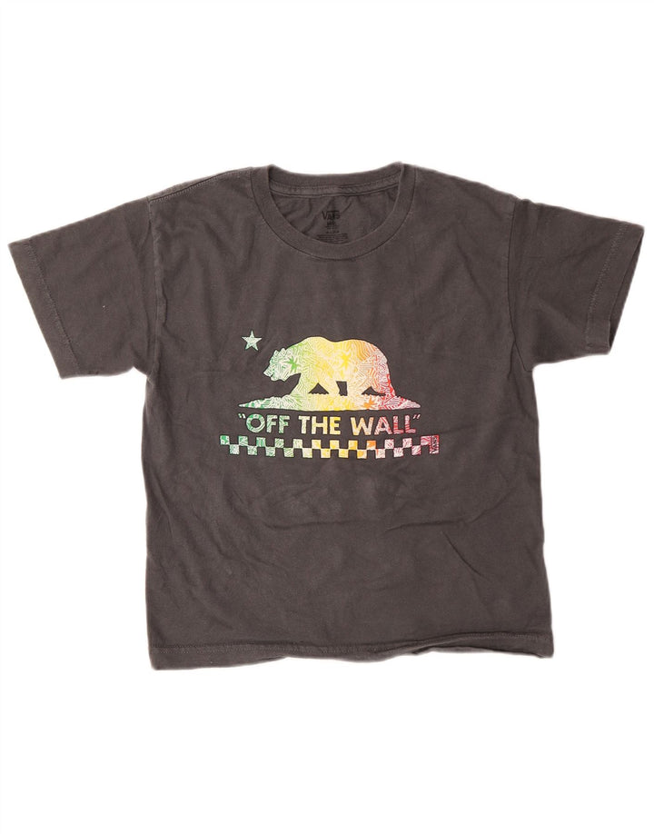 Tricou grafic Vans pentru baieti Top 8-9 ani mic gri
