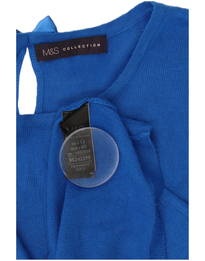 Pulover pentru femei Marks & Spencer cu decolteu cu barca UK 12 Medium Blue