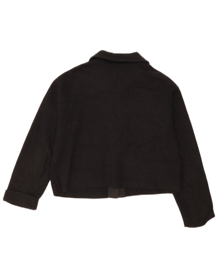 Jachetă bolero supradimensionată pentru femei Massimo Dutti UK 6 XS Negru