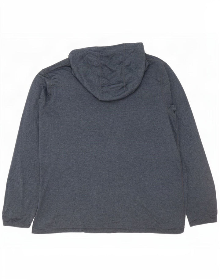 Rohan Top cu glugă pentru bărbați cu mânecă lungă 2XL, poliester gri