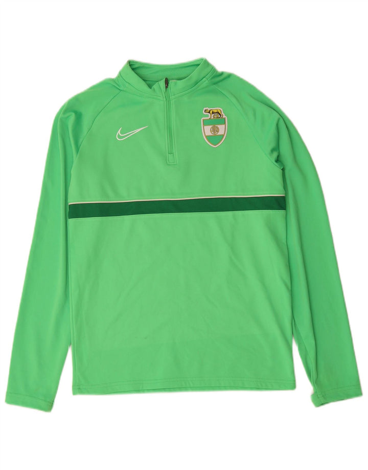 Nike băieți Alba Roma Zip Neck Pullover Trening Top 12-13 ani mare verde