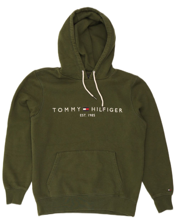 Hanocă grafică Tommy Hilfiger pentru bărbați, bumbac verde mediu