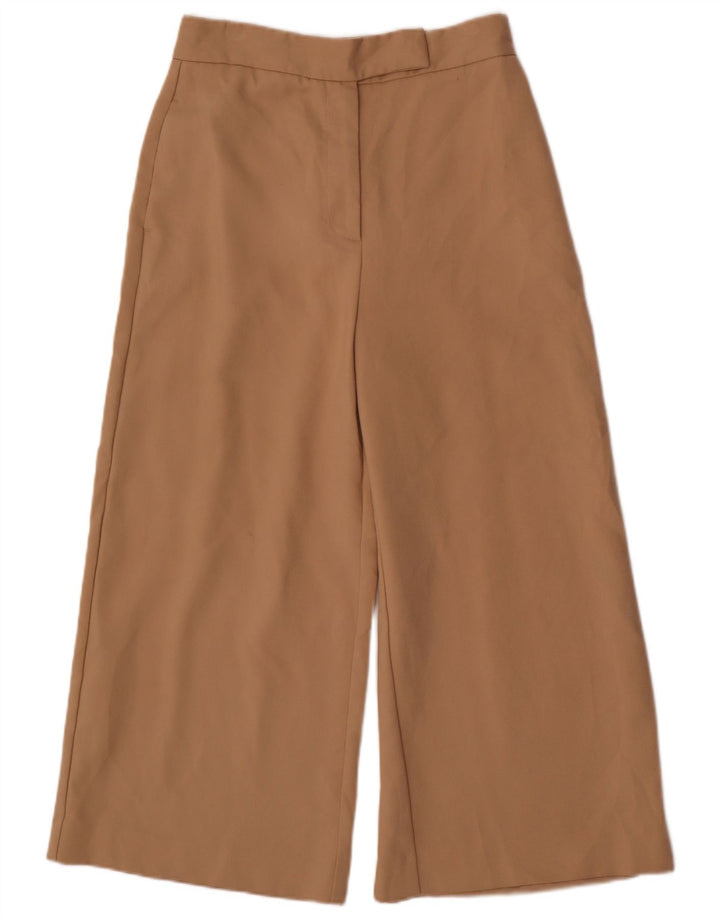 Pantaloni tăiați pentru femei ZARA L28 L24 Bej Poliester