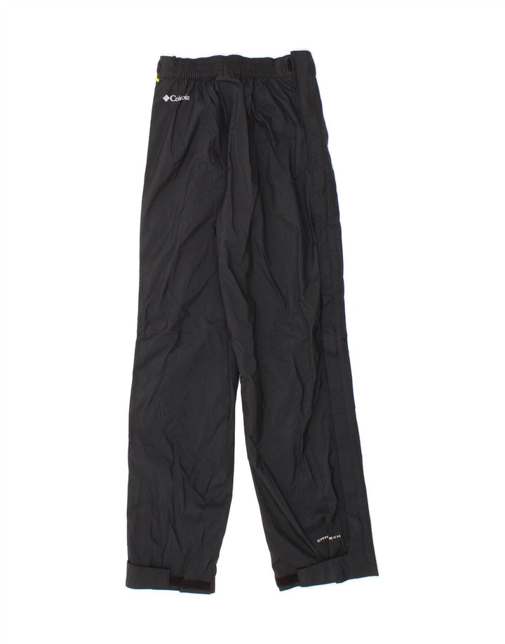 COLUMBIA Boys Omni-Tech Tracksuit Trousers 10-11 Years Medium Black Nylon Vintage Columbia and Second-Hand Columbia from Messina Hembry 